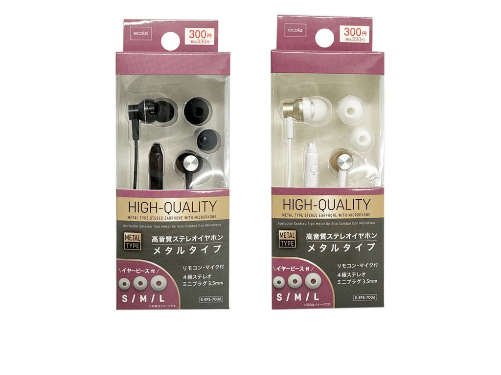 High-Quality Stereo Earphones (Metal Type with Microphone) 2