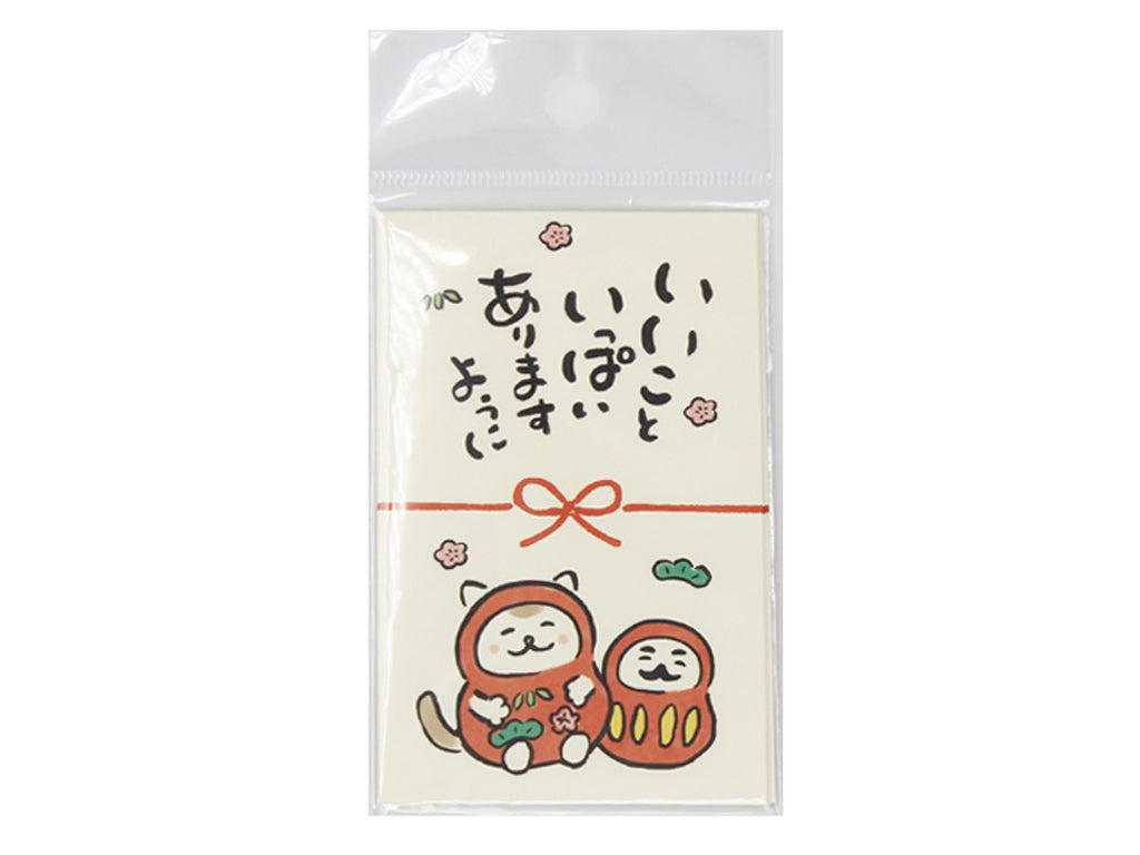 Pochi Bag (May You Have Many Good Things, Daruma, 4 pieces)