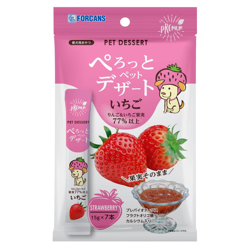 Perotto Pet Dessert Strawberry 105g (15g x 7 tubes)