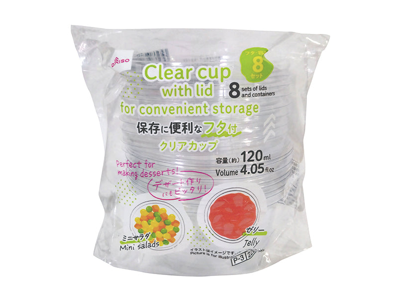 Lid Clear Cup (8 Sets)