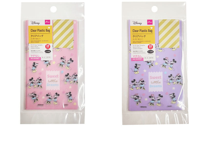 Clear Bag, 10 Pieces (Mickey & Minnie)