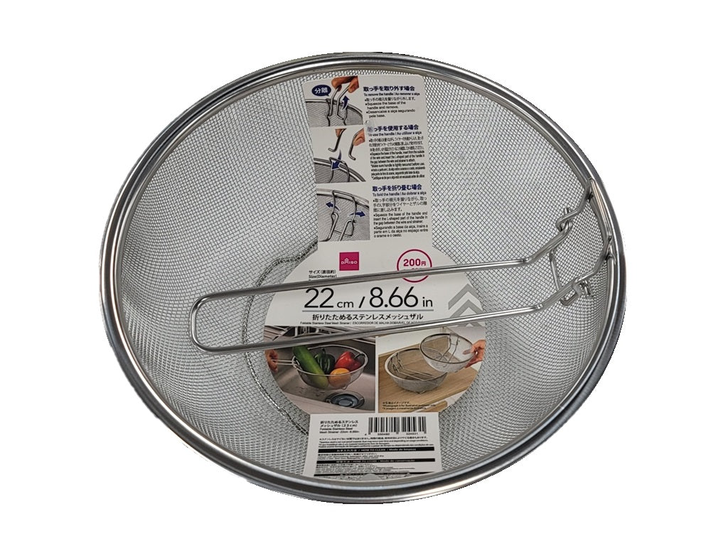Foldable Stainless Steel Mesh Colander