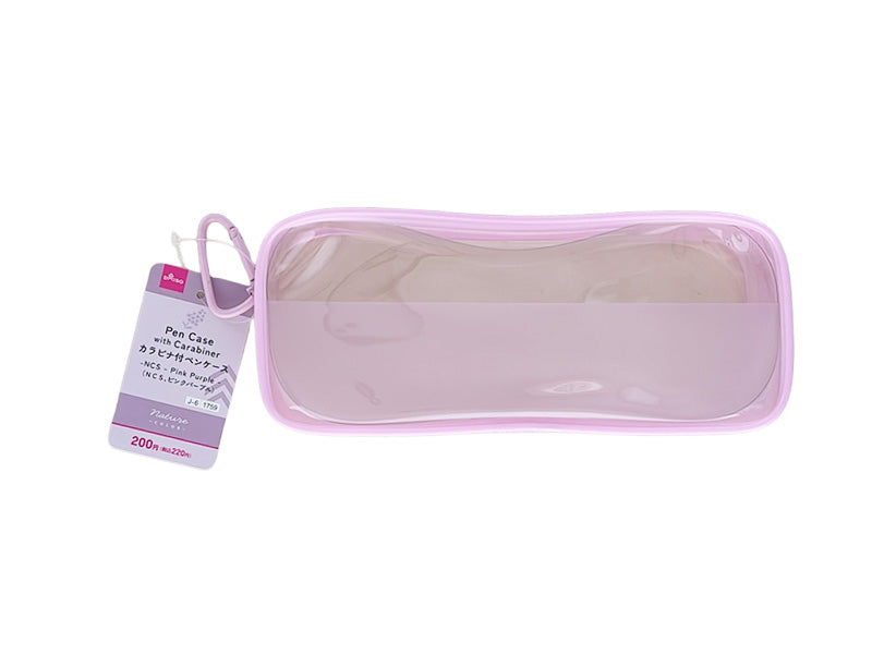 Carabiner Pencil Case (NCS, Pink Purple, with Gusset)