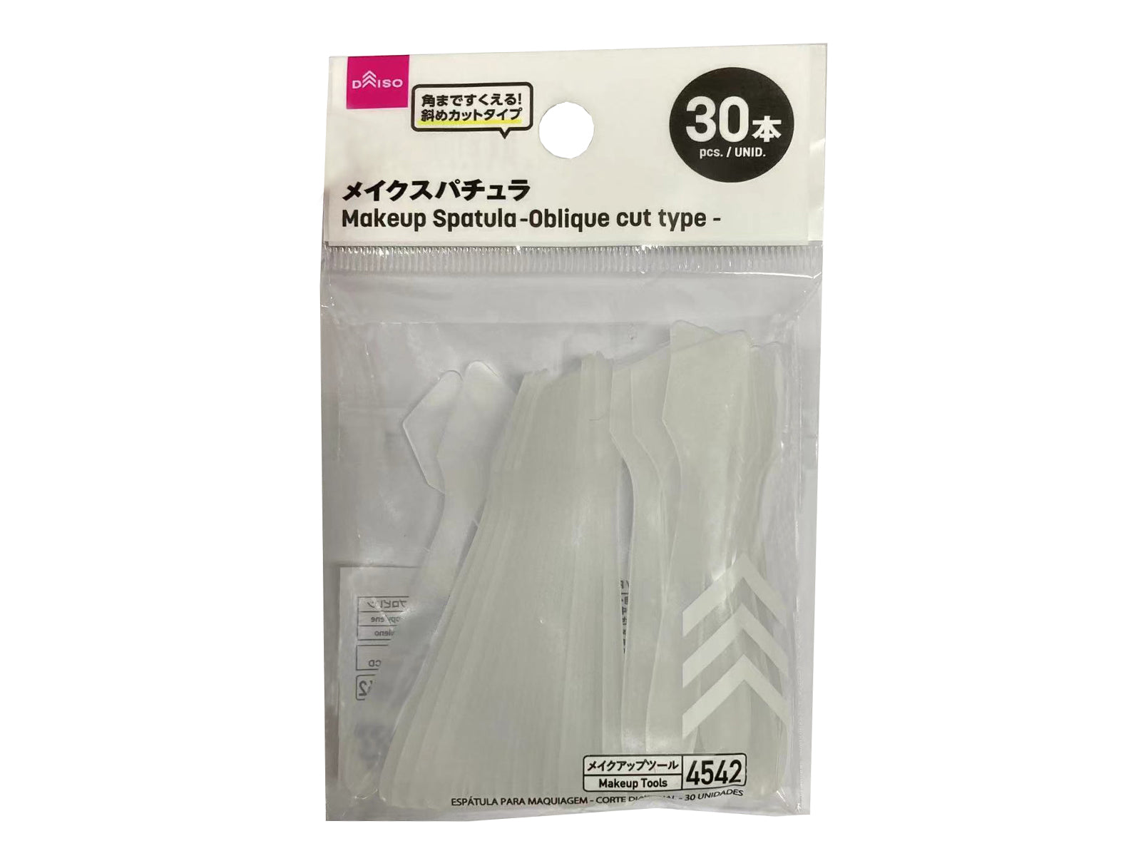 Makeup Spatula (Angled Cut, 30 Pieces)