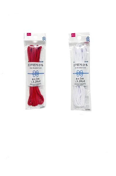Edo Braided Cord (Red, White)