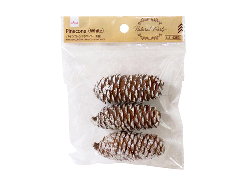 Pine Cone (White, 3 pieces)