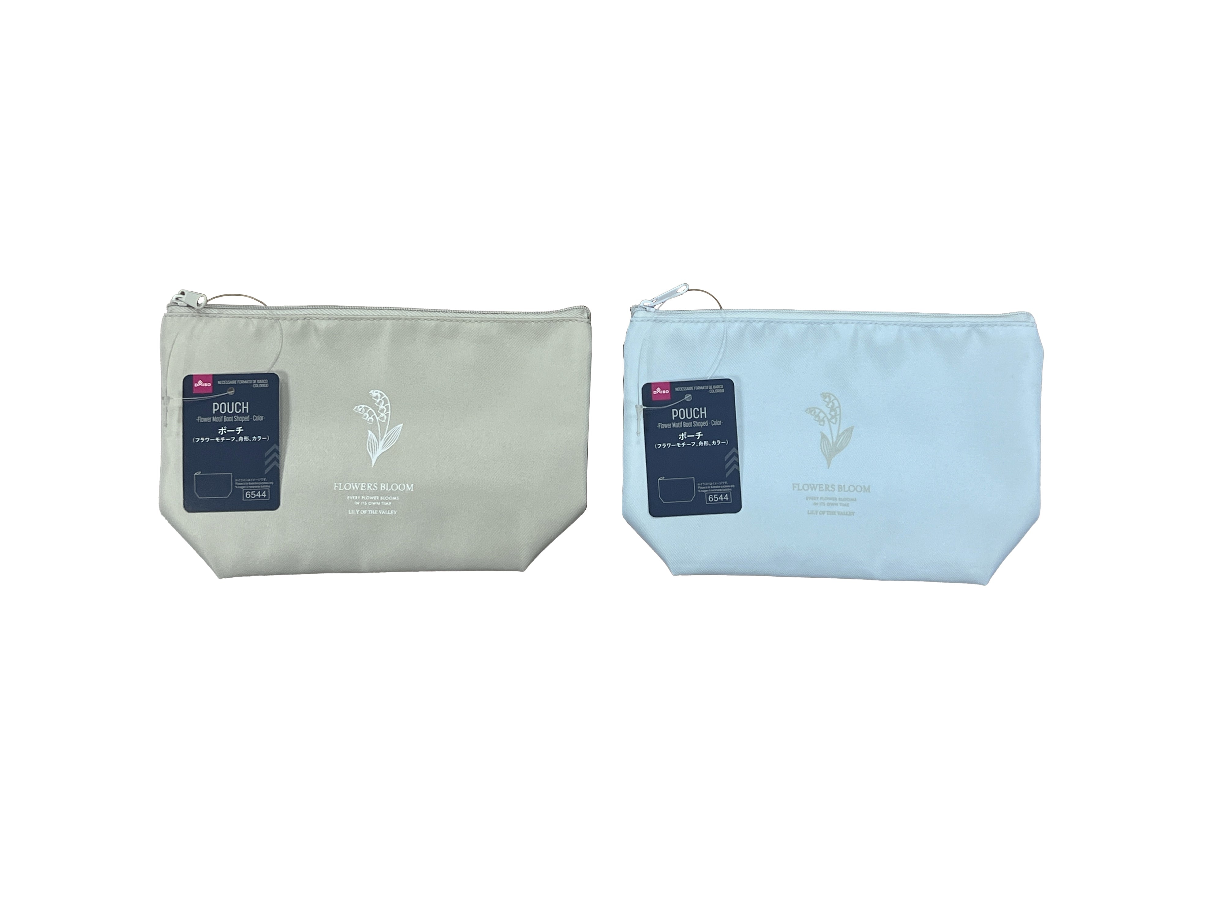 Flower Motif Boat Pouch (Color)