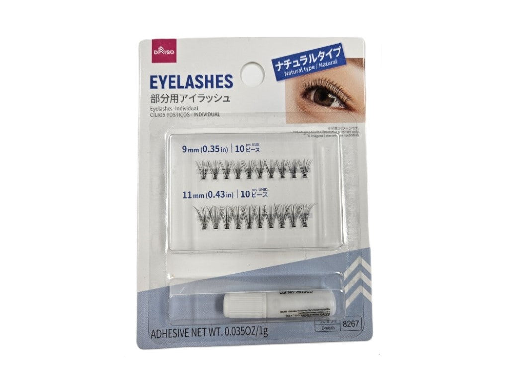 Eyelash (Partial, with Adhesive, Natural Type)