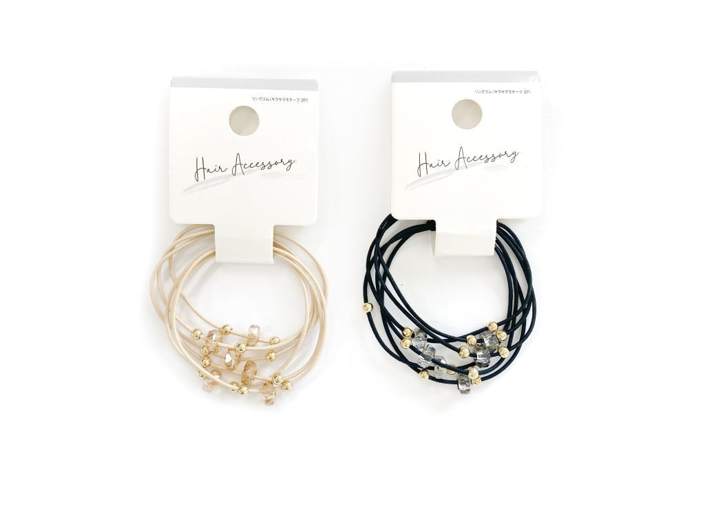 Ring Rubber Bands (Sparkly Motif, 2 Pieces)