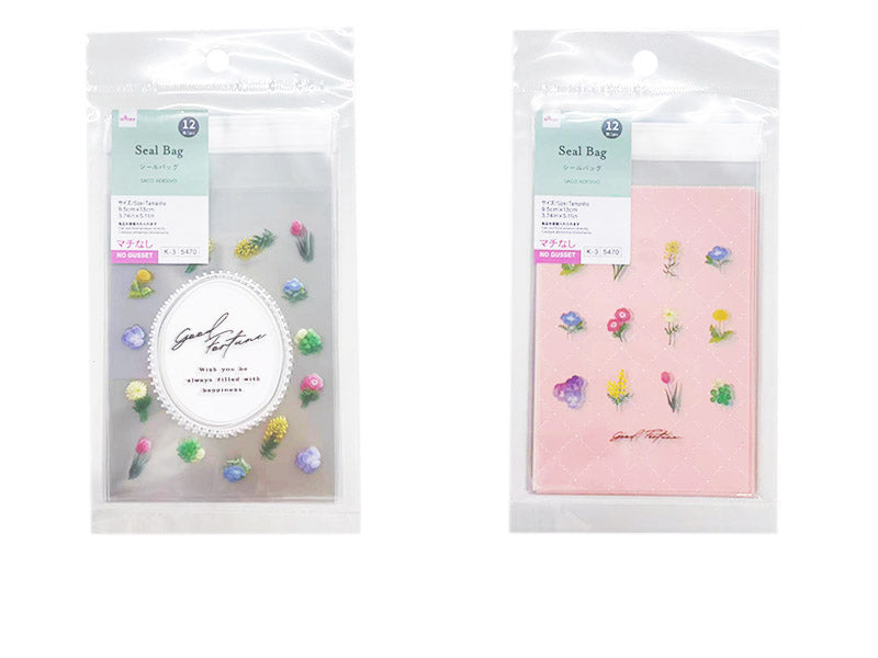 Seal Bag (Spring Flowers, 12 Pieces)