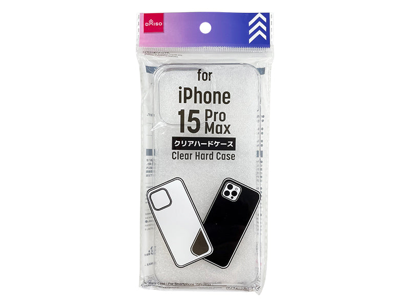 Clear Hard Case for iPhone 15 Pro Max
