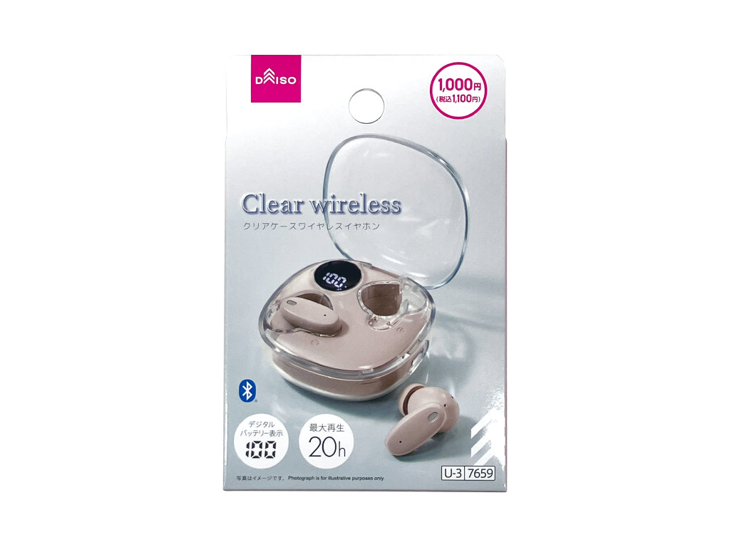 True Wireless Earphones (TWS007, Smoky Pink)