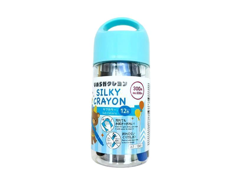 Crayon (12 Colors, Water-Soluble, Auxiliary Colors)