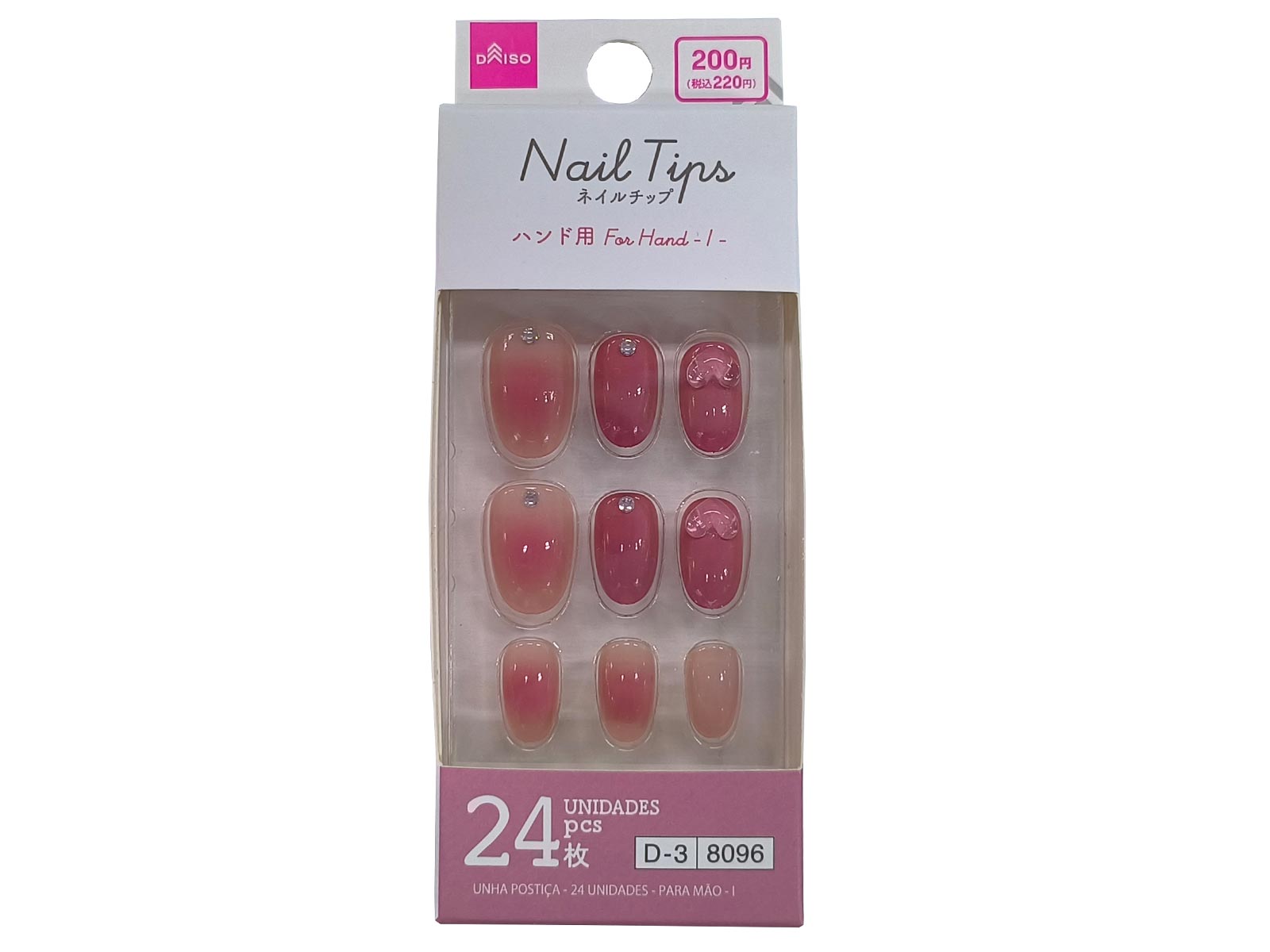 Nail Tips (24 Pieces, Hand Use, I)