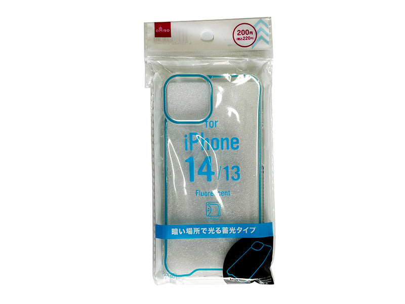 Glow-in-the-Dark Smartphone Case (for iPhone 14 & 13, Blue)