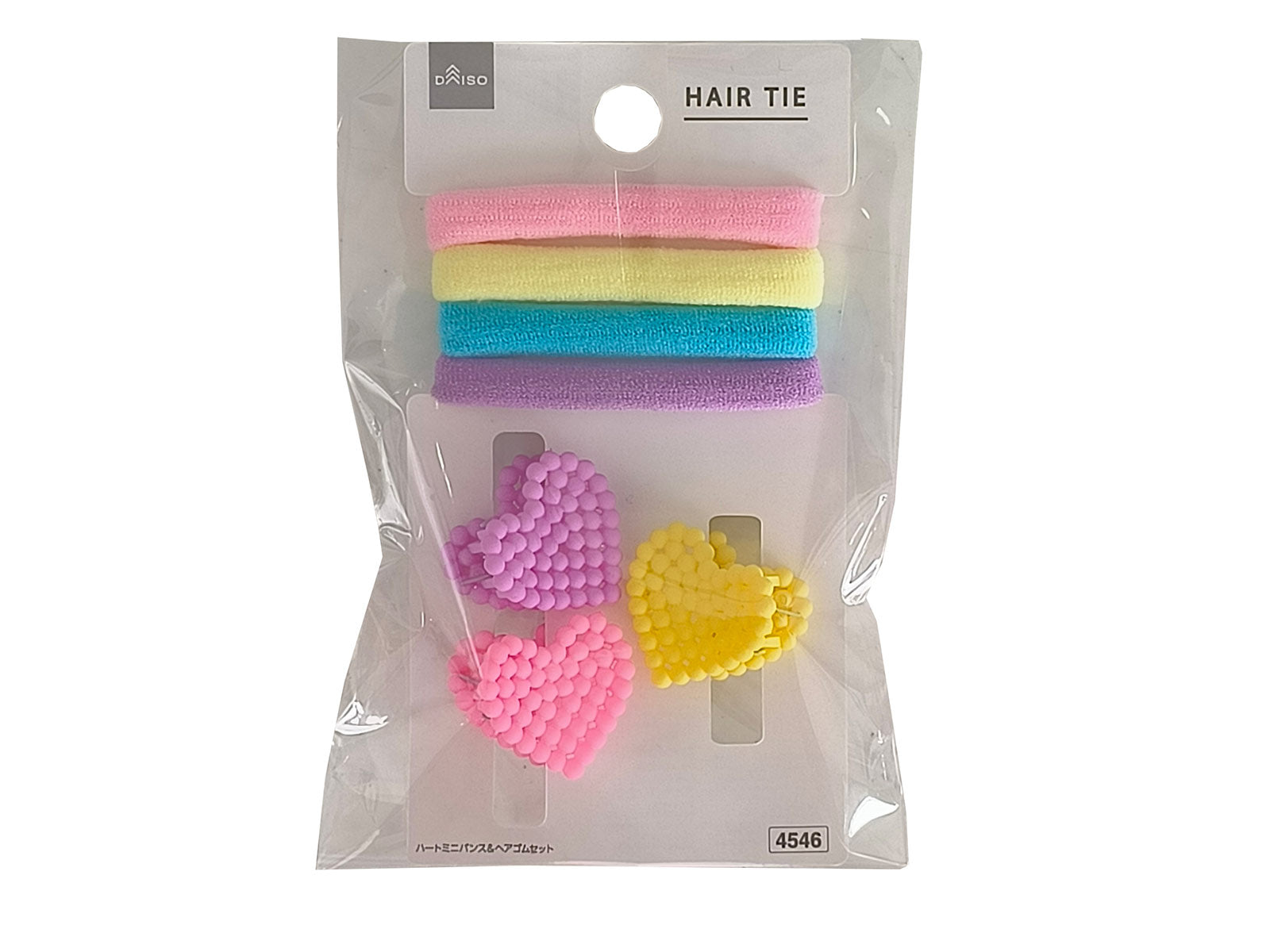 Heart Mini Bun & Hair Rubber Set