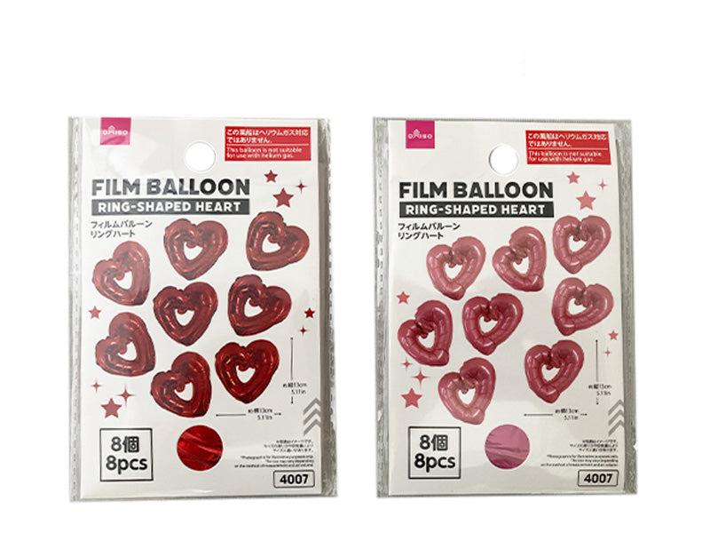 Film Balloon (Ring Heart, 8 Pieces)