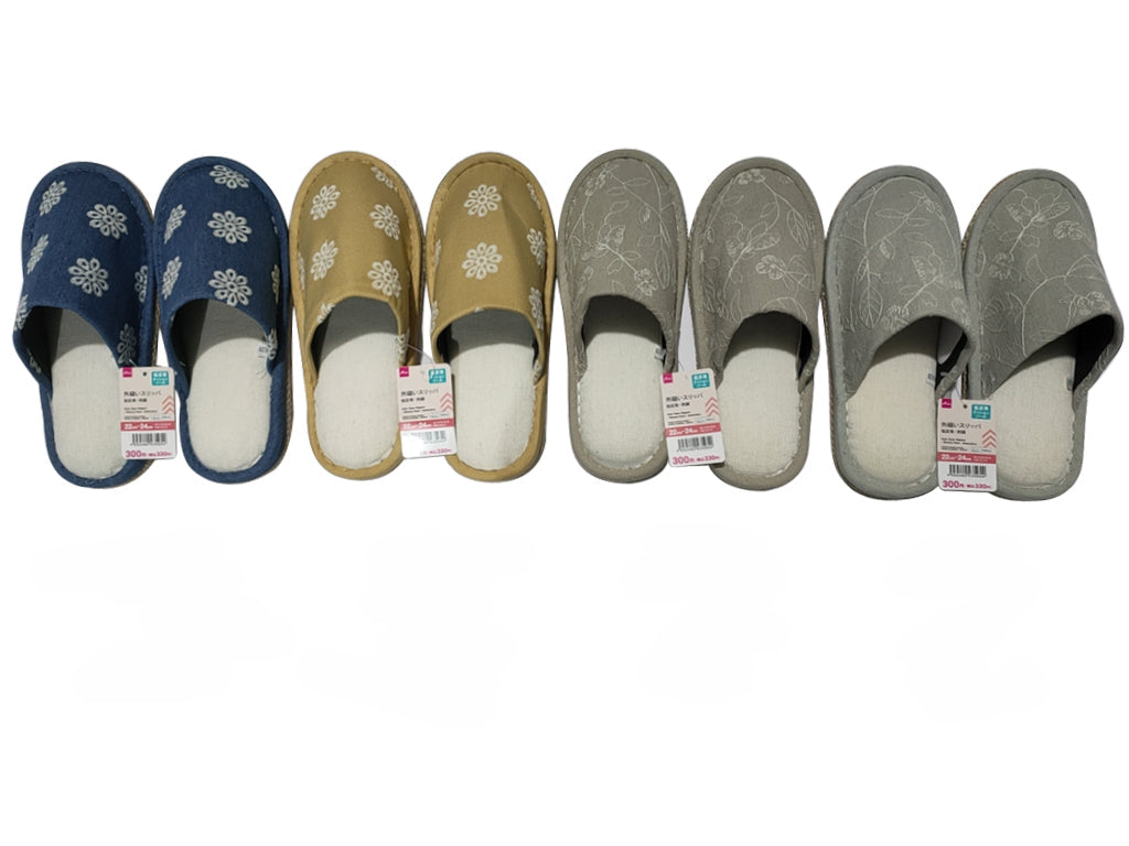 Stitched Slippers (Low Resilience, Embroidery)
