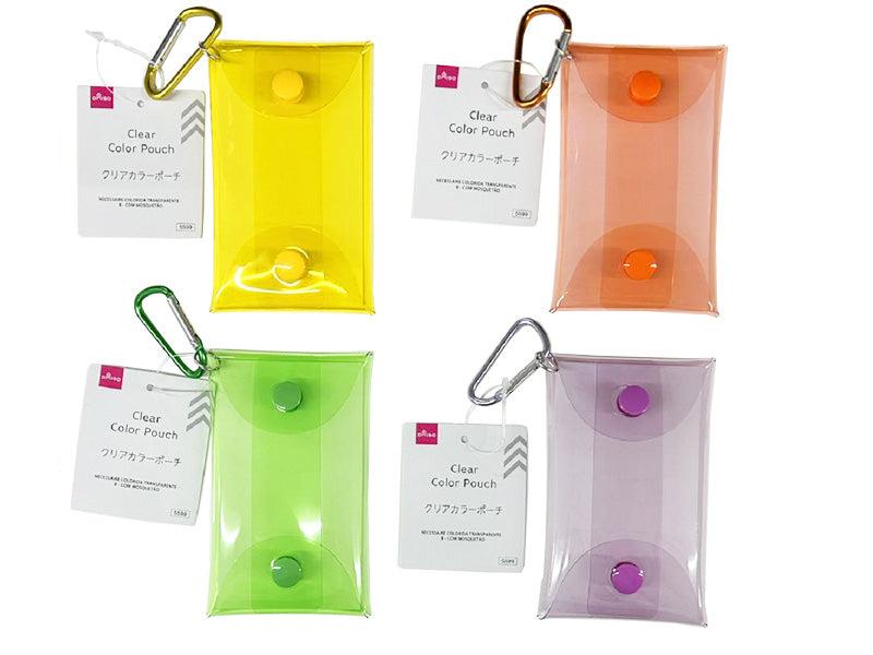 Clear Color Pouch (B, with Carabiner)