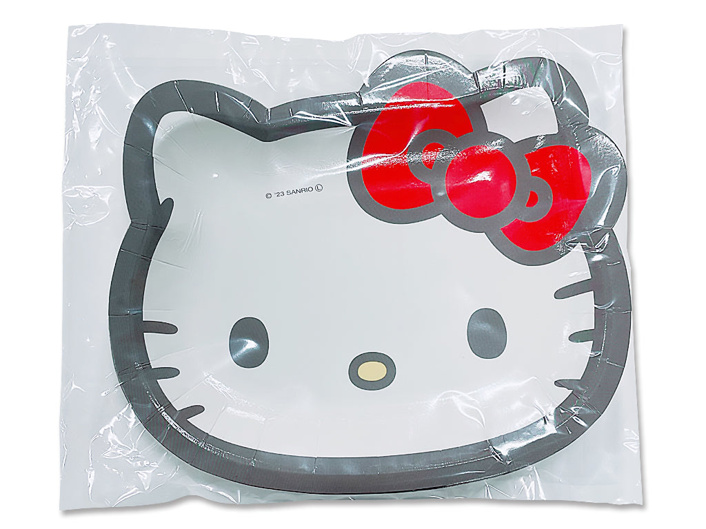 Die-Cut Paper Plates - Hello Kitty
