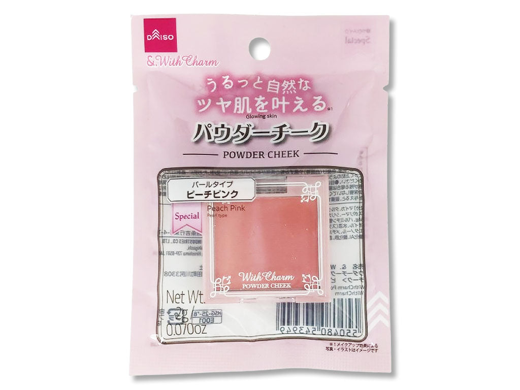 &. With Charm Powder Cheek Peach Pink