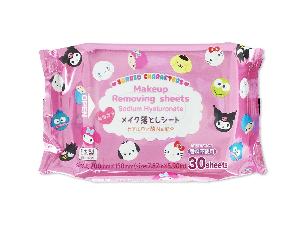 Makeup Remover Sheets Sanrio Mix 30 Sheets