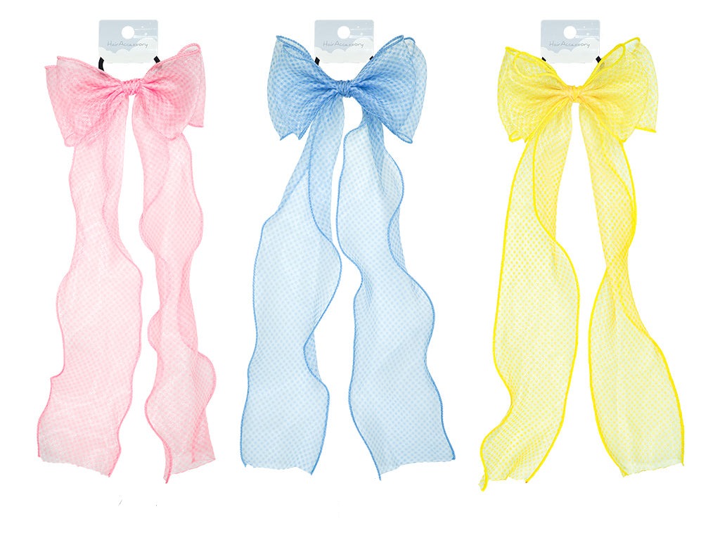 Ribbon Hair Tie (Wave, Gingham Check)