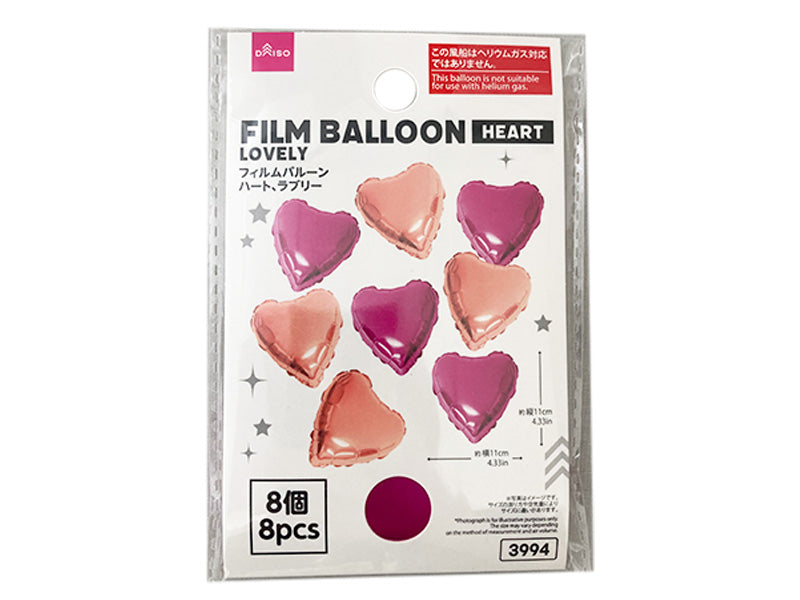Film Balloon (Heart, Lovely, 8 Pieces)