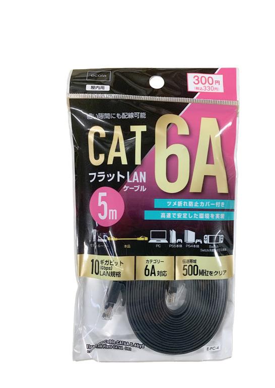Flat LAN Cable CAT6A (5m)