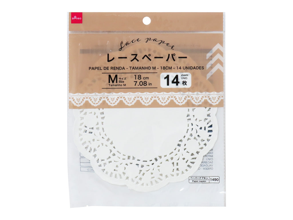 Lace Paper (M, 14 Pieces)