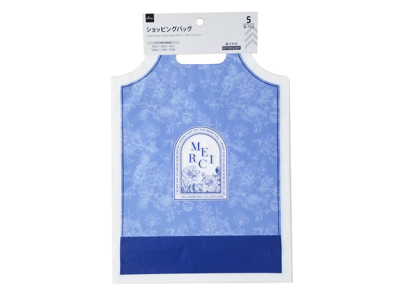 Shopping Bag (Antique Flower, 5 Pieces)