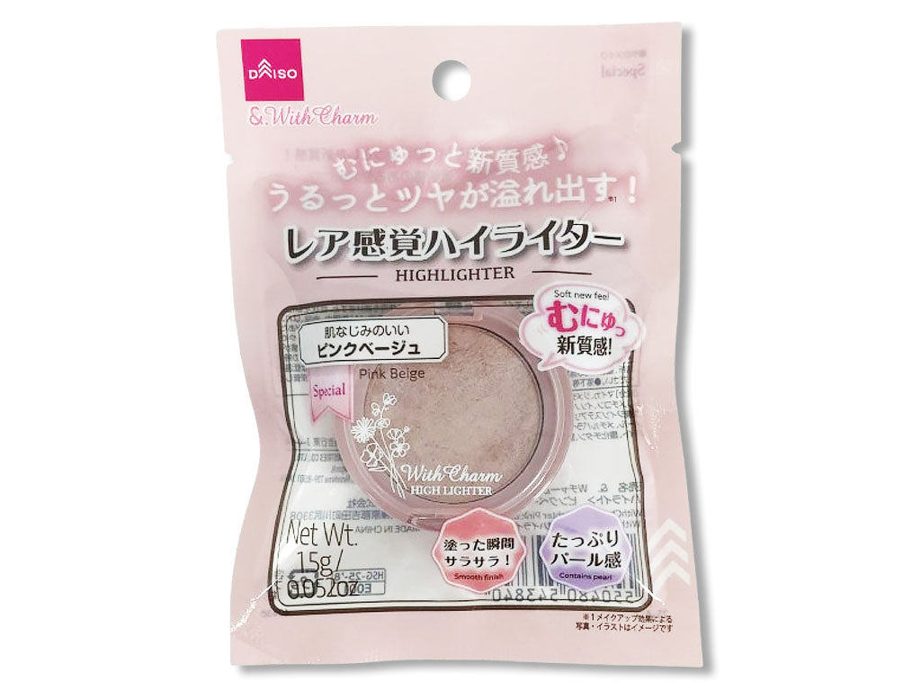 &. With Charm Rare Sensation Highlighter Pink Beige