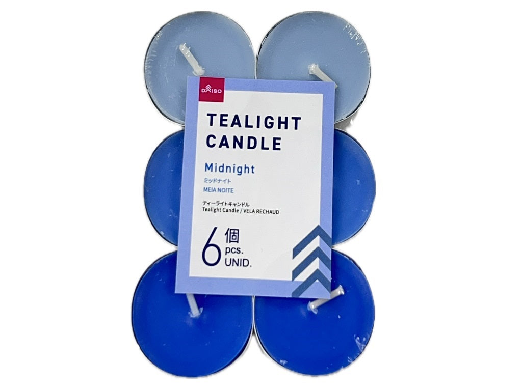 Tea Light Candles (6 pcs, Midnight)