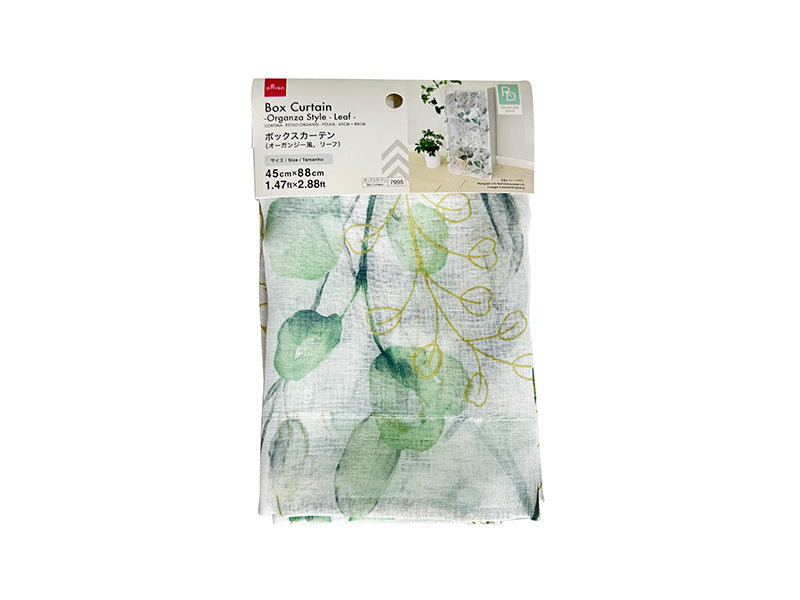 Box Curtain (Organza Style, Leaf)