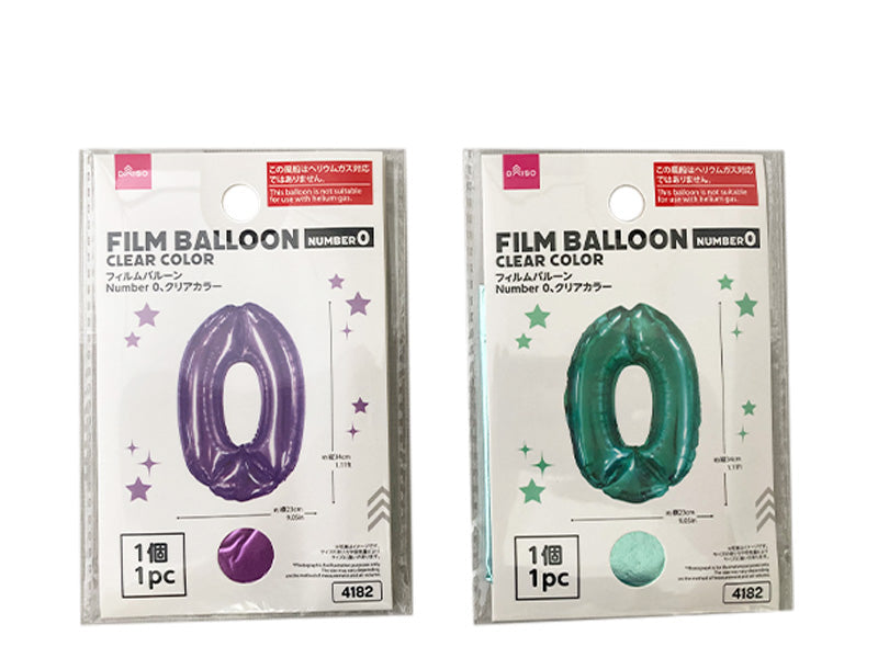 Film Balloon (Number 0, Clear Color)