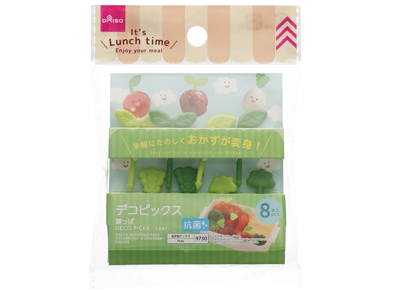 Antibacterial Deco Picks (8 pieces, Leaf)