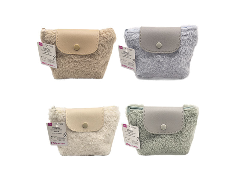 Eco Fur Gusset Pouch