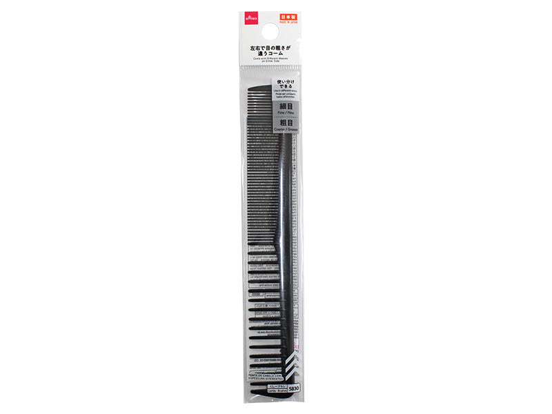 Comb with Different Tooth Sizes