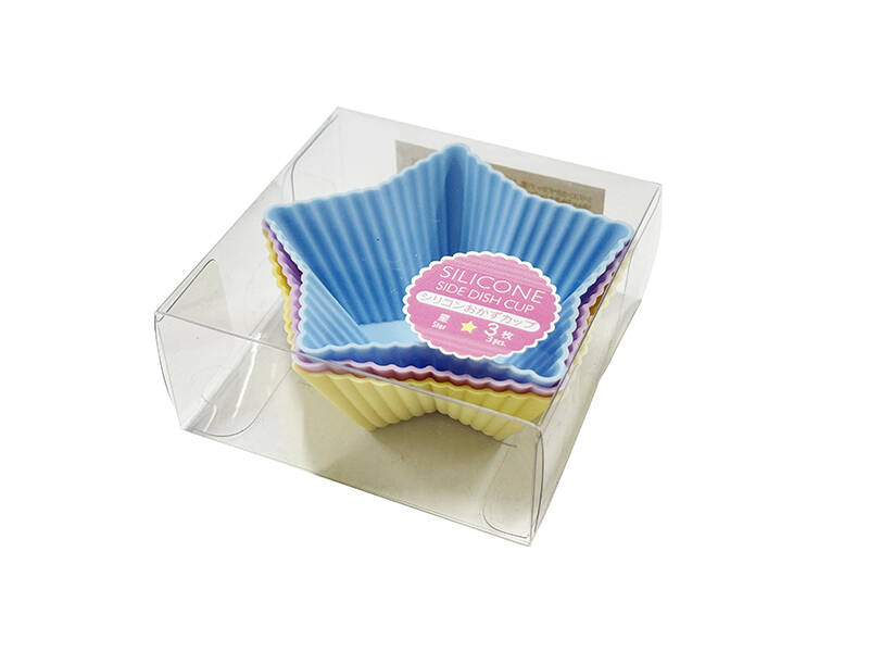 Silicone Side Dish Cup (Star, 3 Pieces)