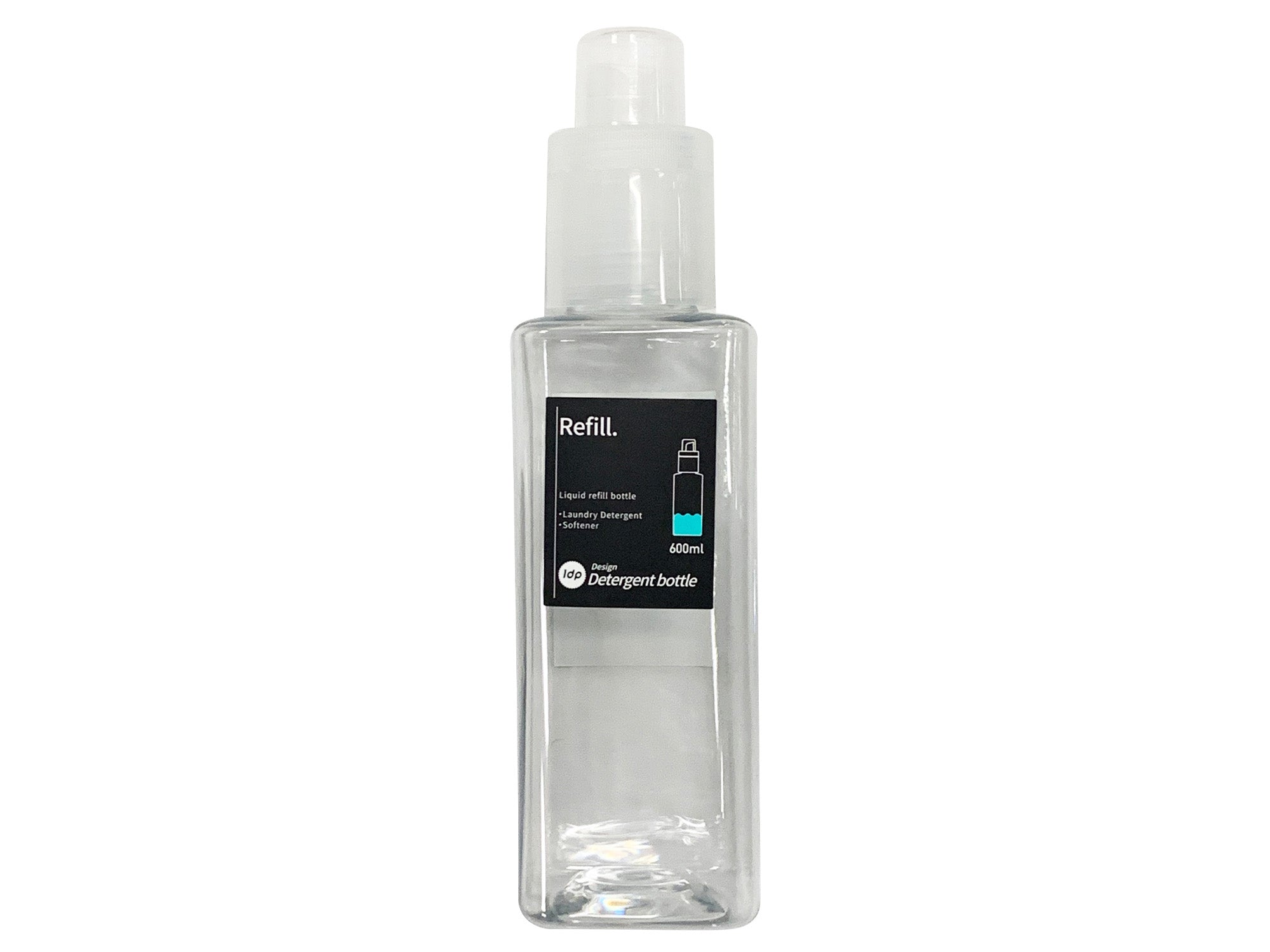 1dp Detergent Bottle - Clear Square