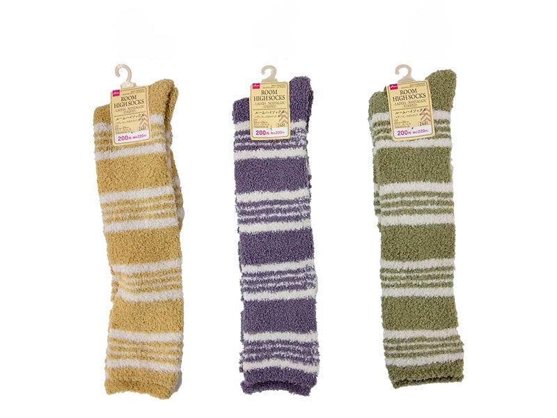 Women's Room High Socks (Nostalgic, Striped)