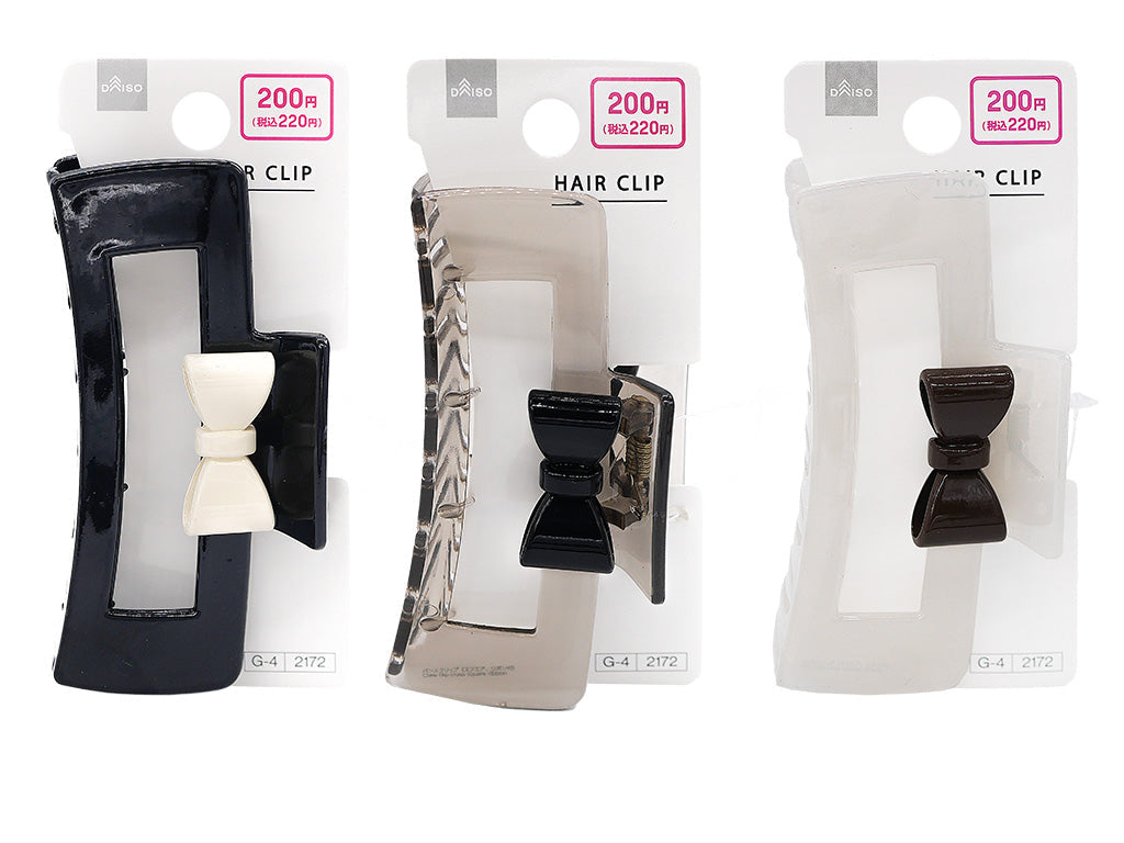 Bun Clip (Square, with Ribbon)
