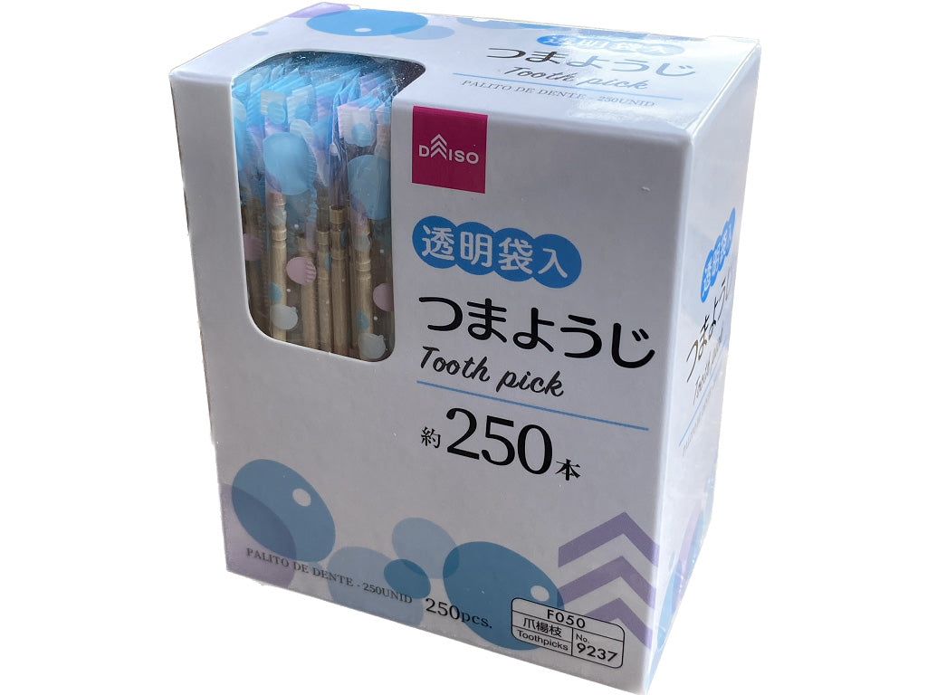 Toothpicks (Transparent Bag, 250 Pieces)