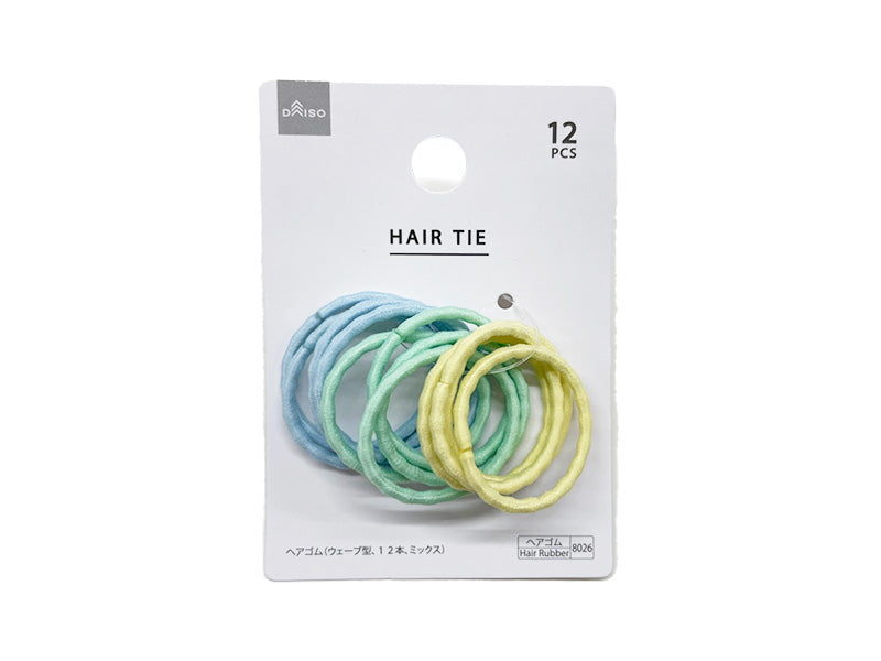 Wave Hair Ties (12 Pieces, Mix)