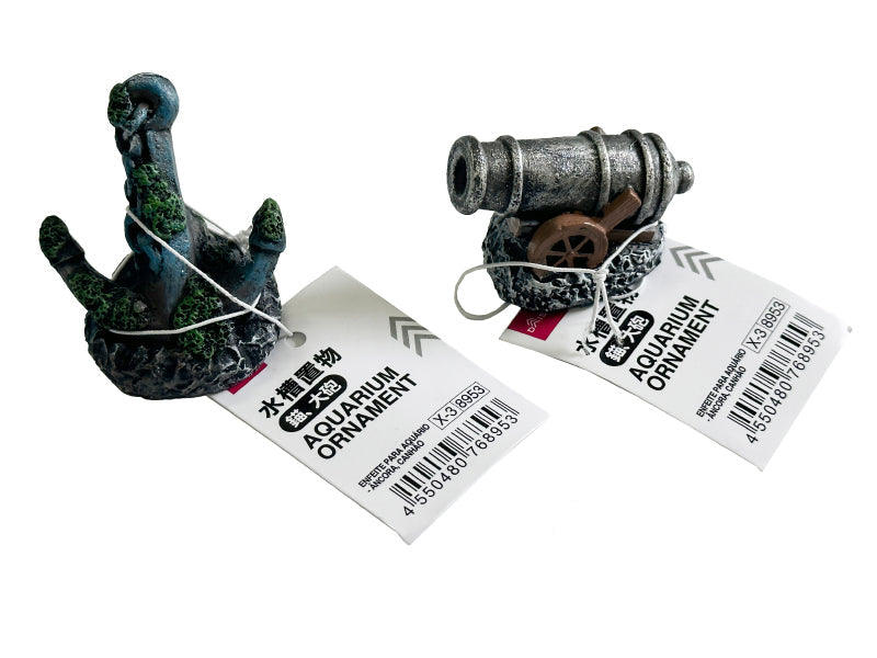 Aquarium Ornament (Anchor, Cannon)