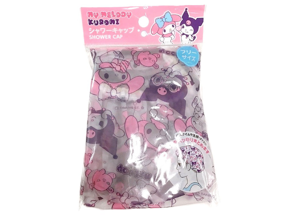 Shower Cap (My Melody Kuromi, Marshmallow)