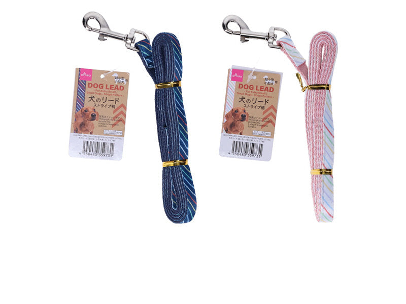 Dog Leash (Small & Miniature Dogs, Stripe Pattern)