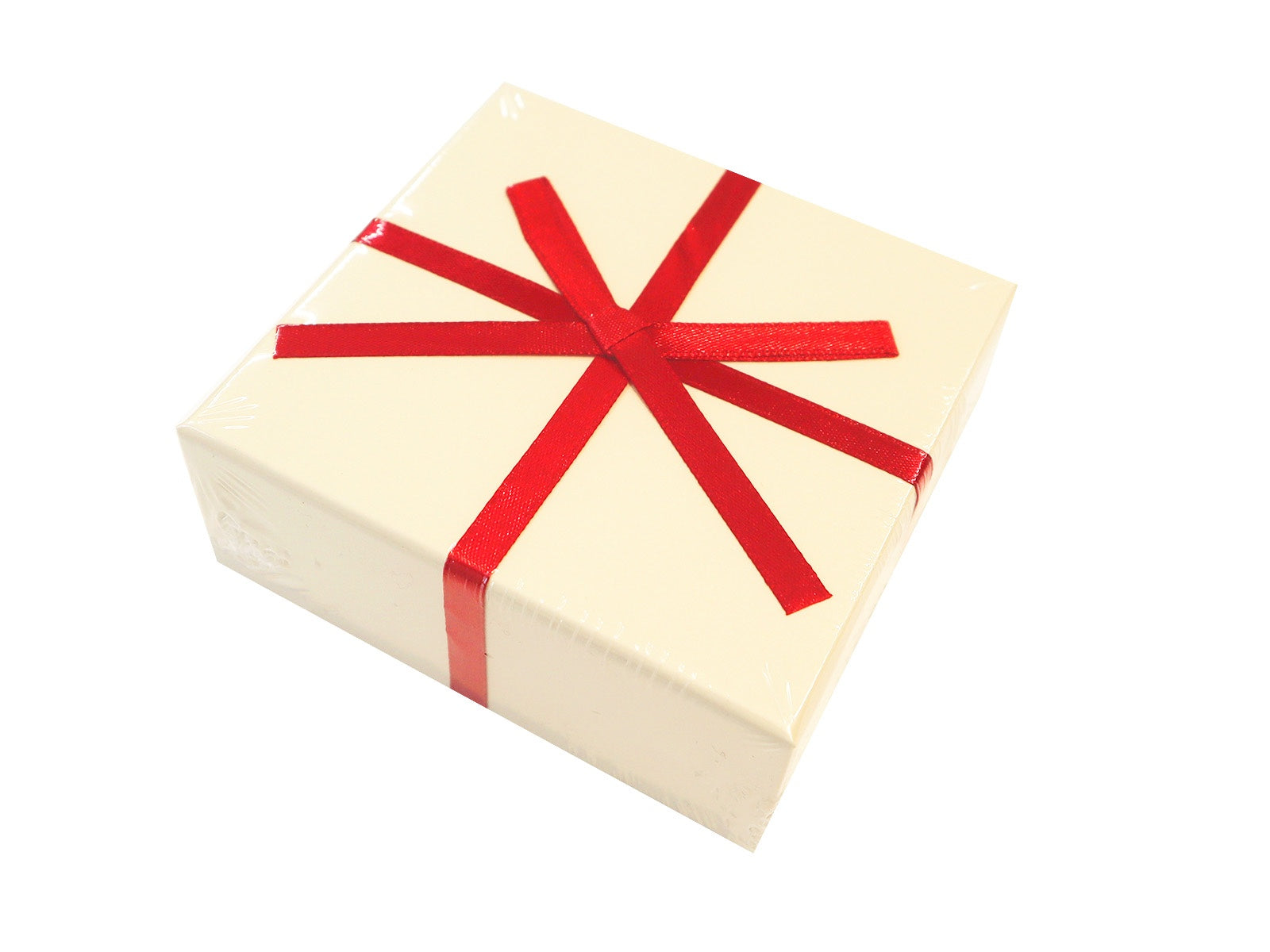 Truffle Box (4 Pieces, with Ribbon, Off-White)