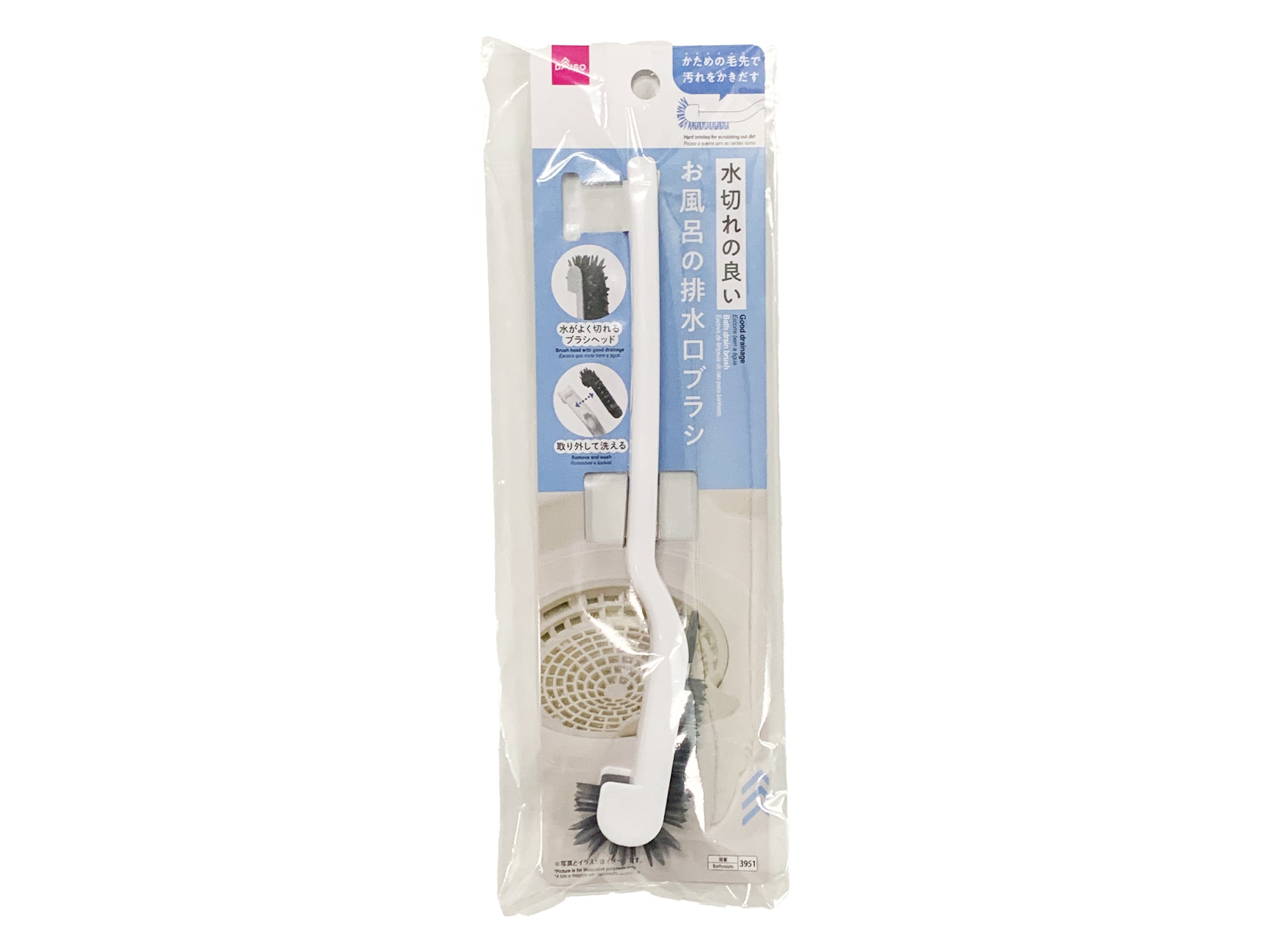 Drain Brush for Bathroom with Good Water Drainage