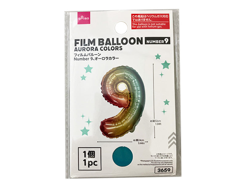 Film Balloon (Number 9, Aurora Color)